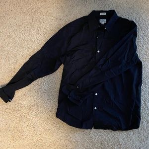 JCrew Black Medium Button Down Mens